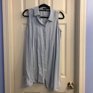 NWOT velvet heart sleeveless buttondown dress